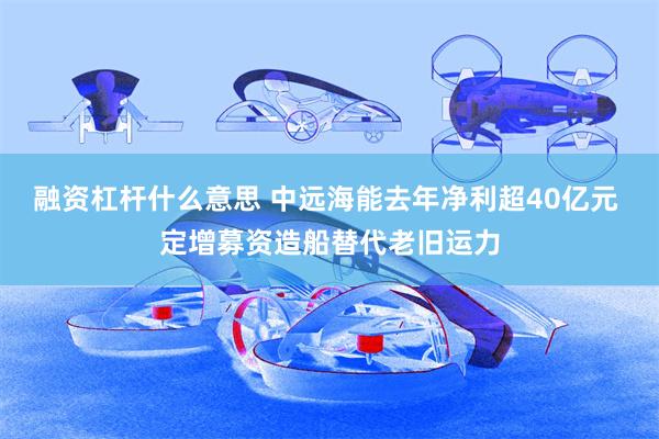 融资杠杆什么意思 中远海能去年净利超40亿元 定增募资造船替代老旧运力