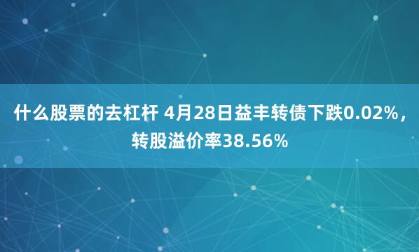 什么股票的去杠杆 4月28日益丰转债下跌0.02%，转股溢价率38.56%