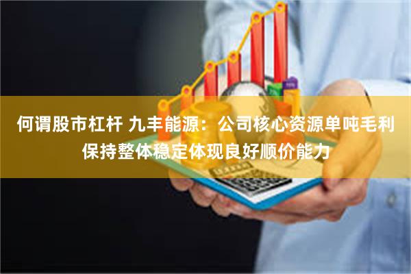 何谓股市杠杆 九丰能源：公司核心资源单吨毛利保持整体稳定体现良好顺价能力