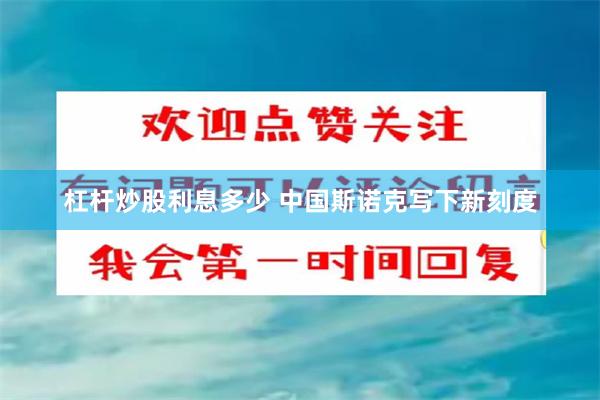 杠杆炒股利息多少 中国斯诺克写下新刻度