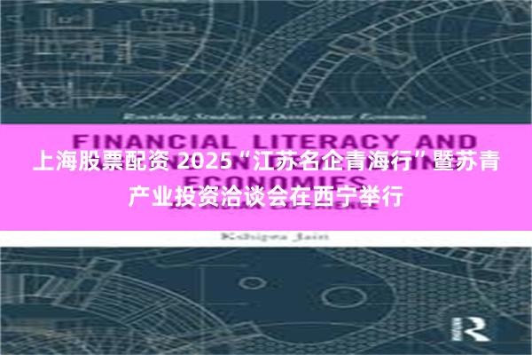 上海股票配资 2025“江苏名企青海行”暨苏青产业投资洽谈会在西宁举行